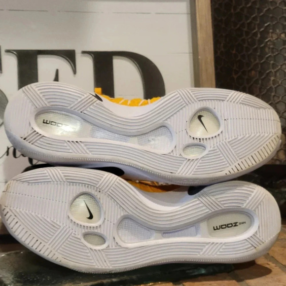 Nike Hyperdunk 2016 TB Yellow White Mens Sz 17 #856483 771 - Picture 5 of 6